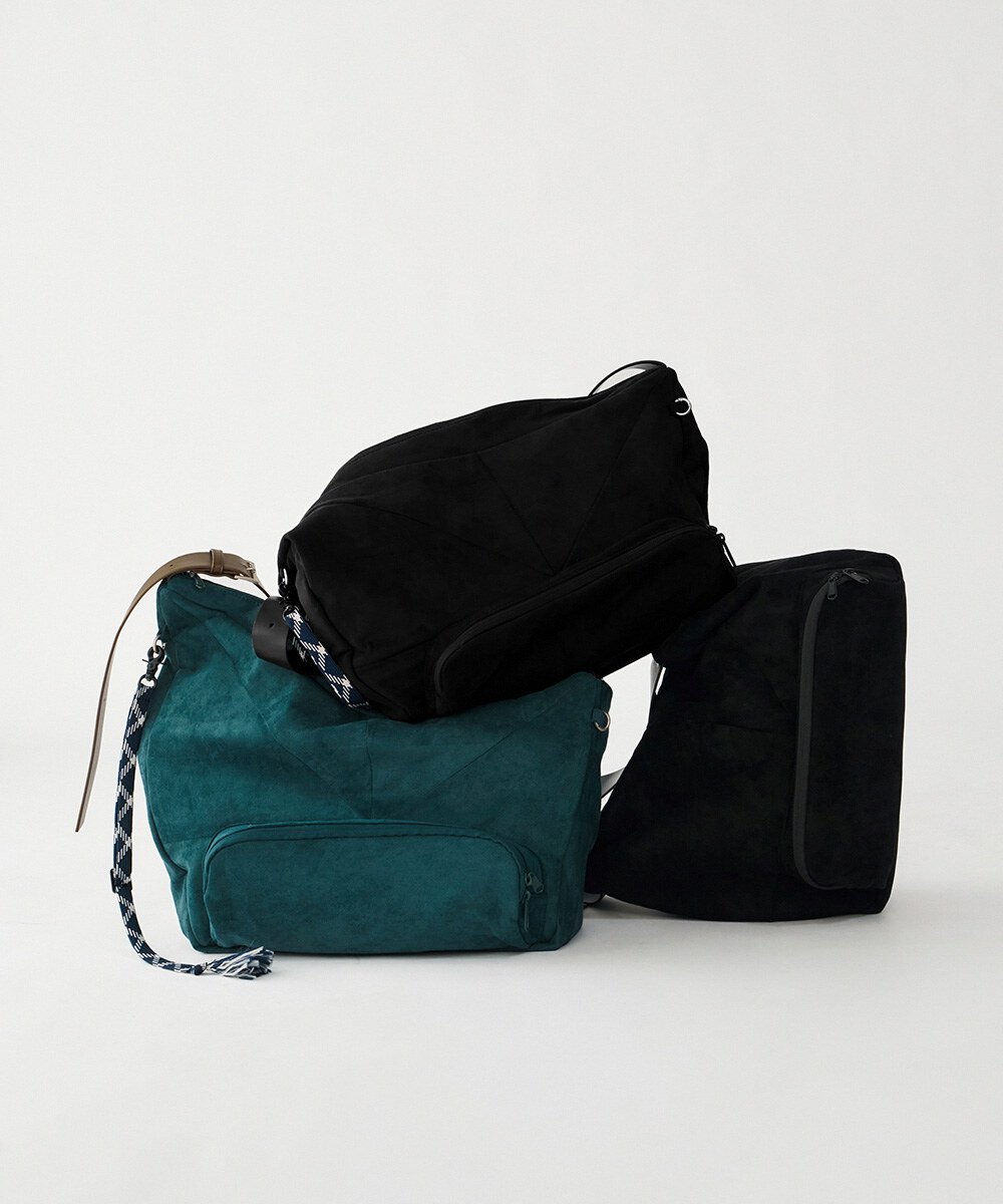 melsign聯名絨面皮感斜跨包