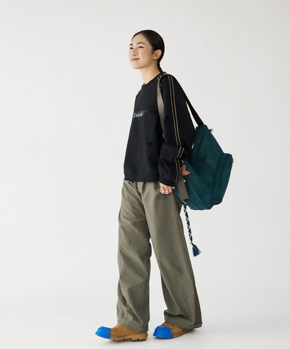 melsign聯名絨面皮感斜跨包