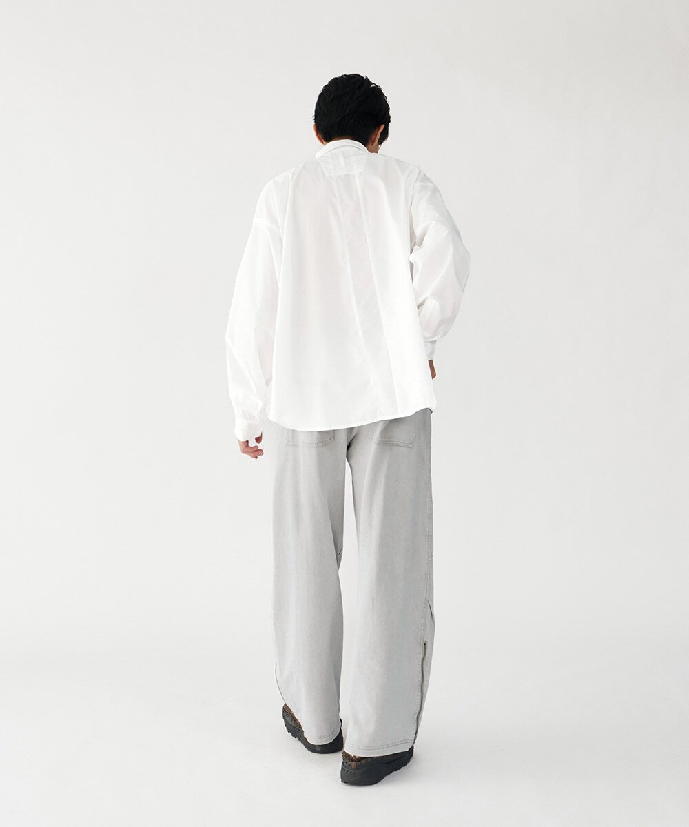 melsign聯名刺繡多釦襯衫