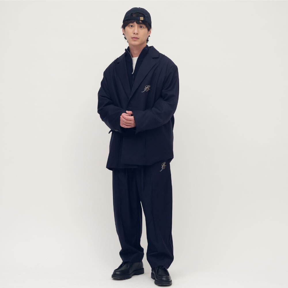 中信聯名鬆身繭型西褲