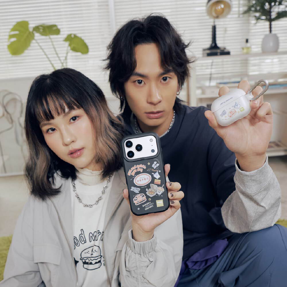 JNP早餐店塗鴉強悍防摔AirPods保護套