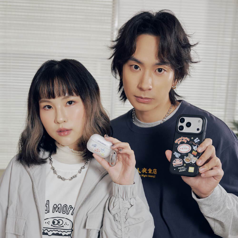 JNP早餐店塗鴉強悍防摔AirPods保護套