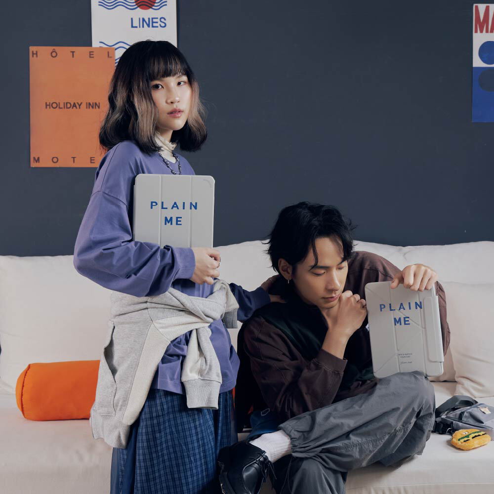 PLAIN強悍磁吸iPad三折保護殼