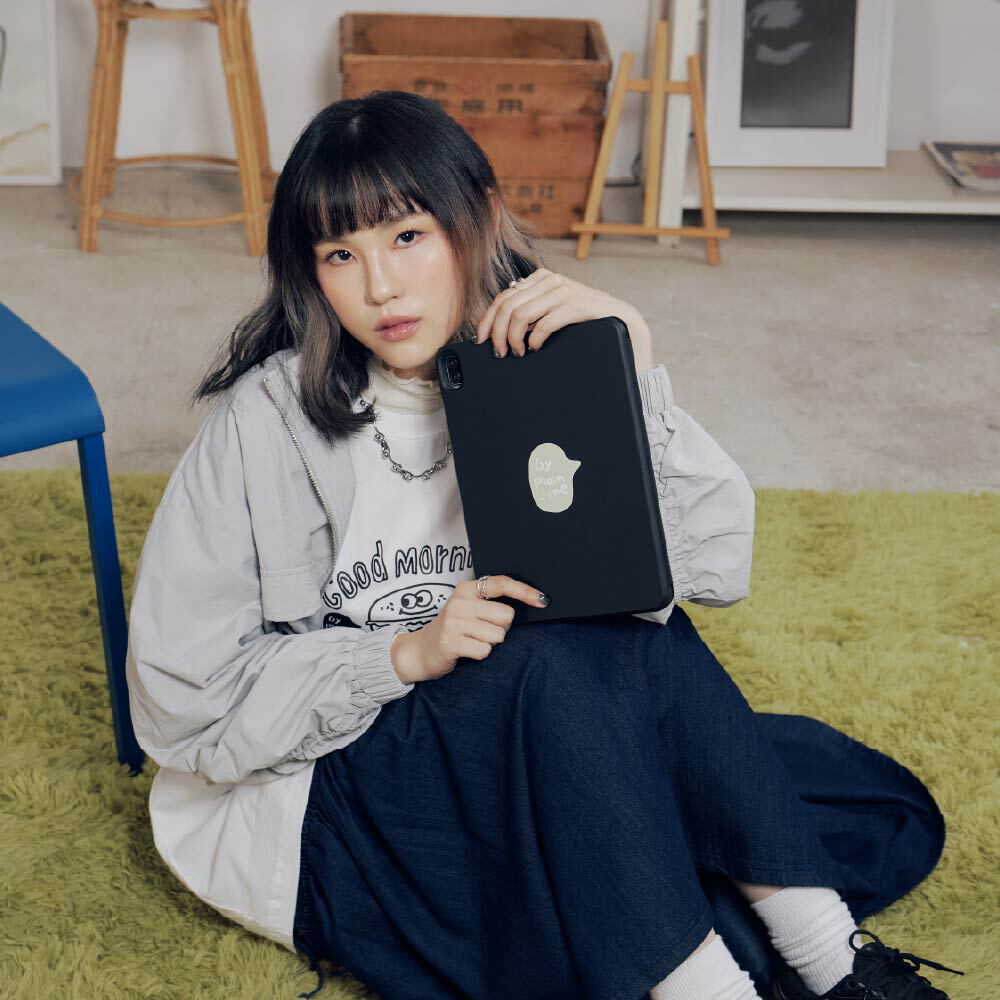 JNP早餐店塗鴉強悍磁吸iPad三折保護殼