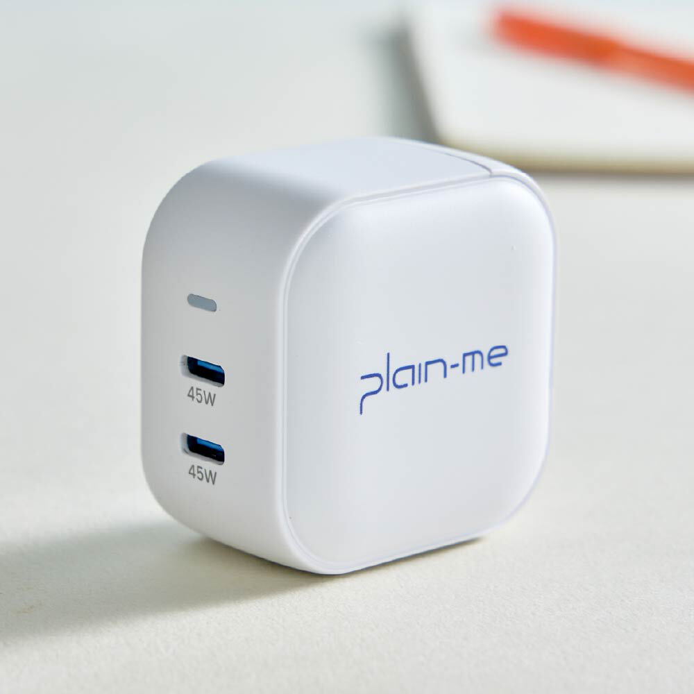 小P社長GaN 45W Type-C雙孔充電頭