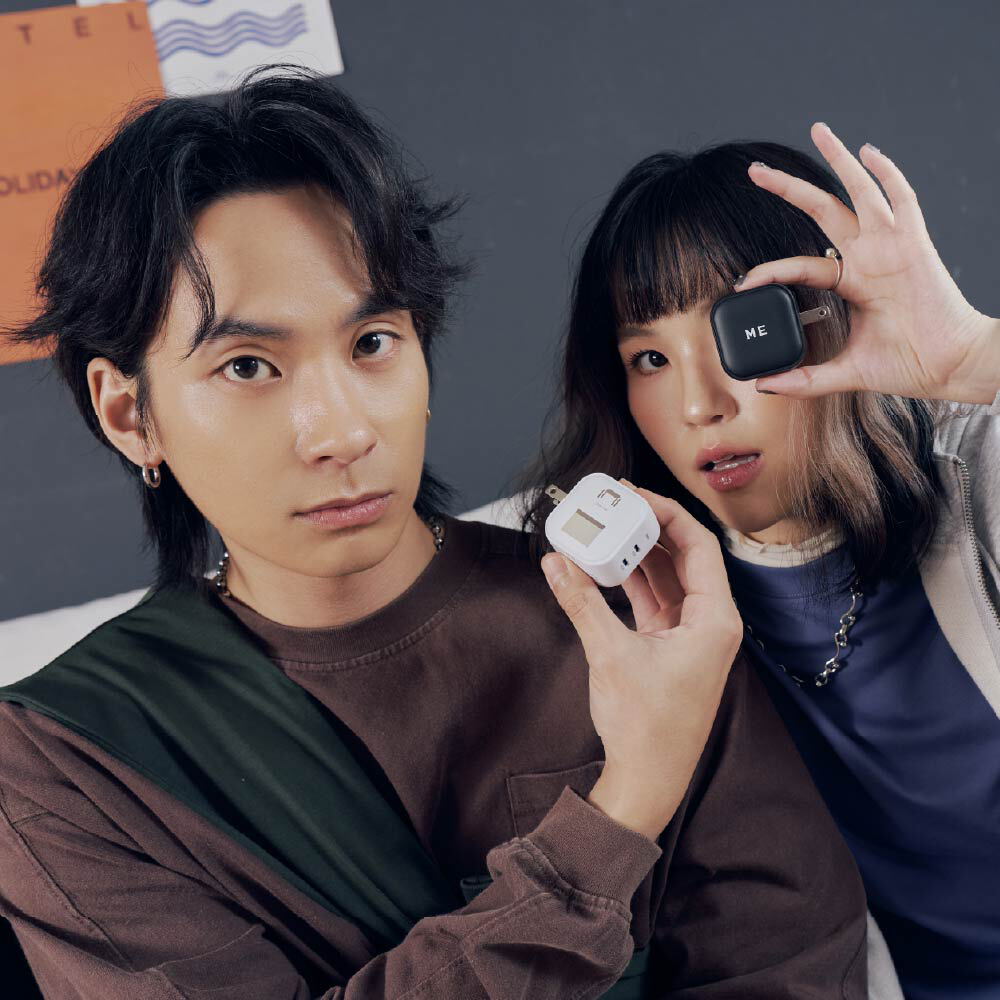 陪覓購物袋GaN 45W Type-C雙孔充電頭