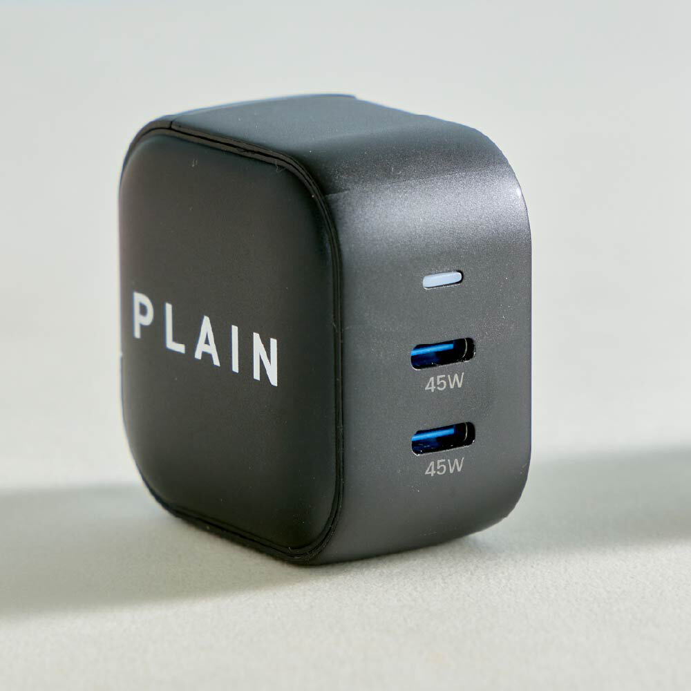 PLAIN GaN 45W Type-C雙孔充電頭