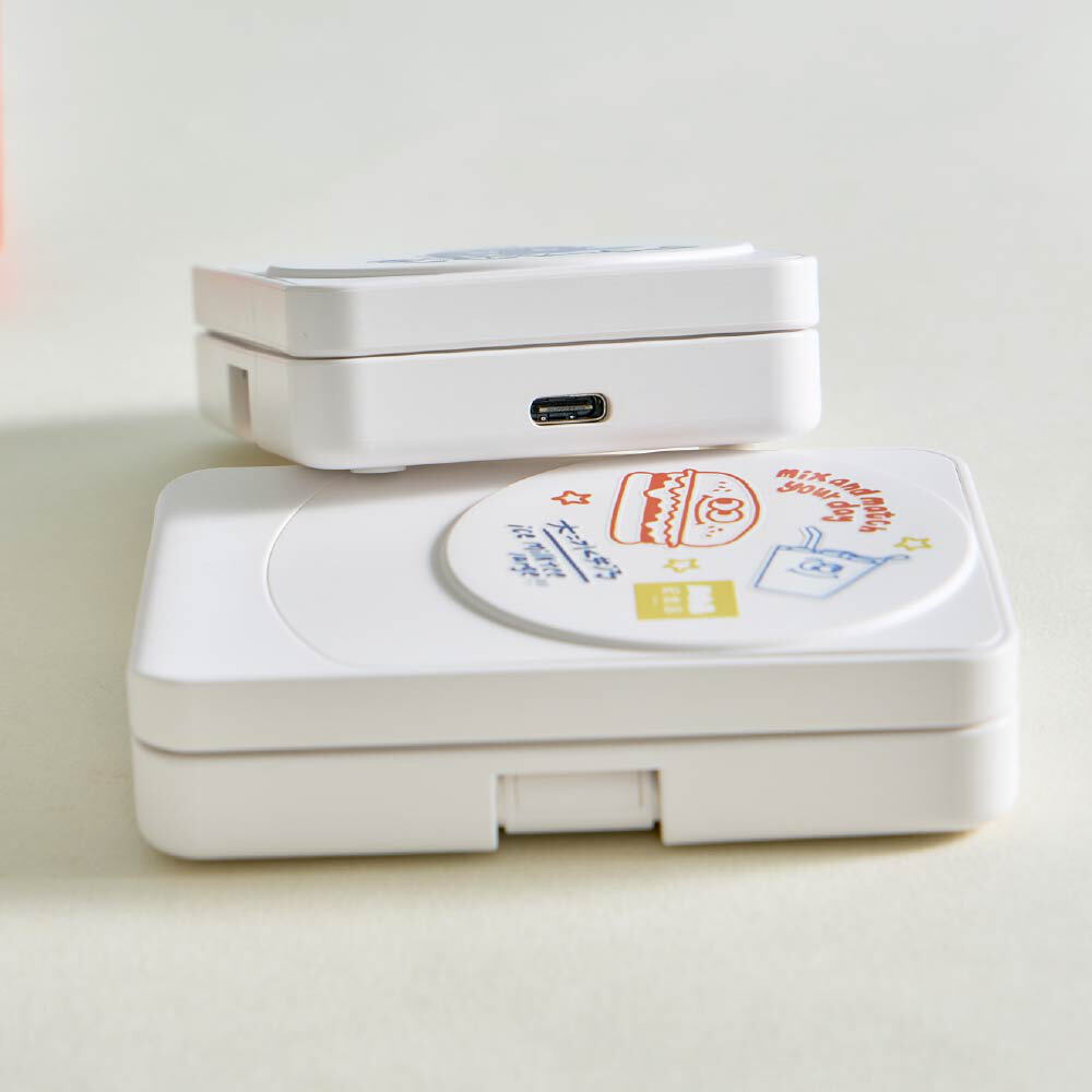 JNP早餐店塗鴉22.5W折疊式三合一磁吸支架無線充電器