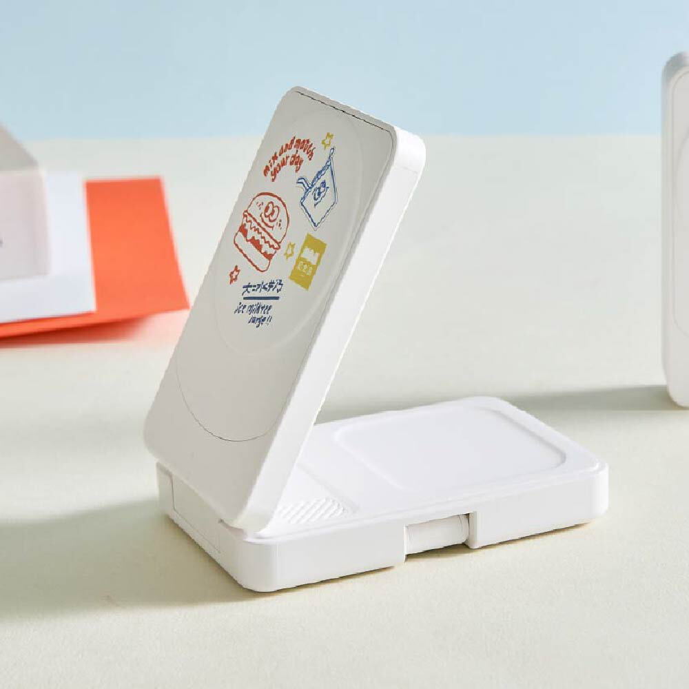 JNP早餐店塗鴉22.5W折疊式三合一磁吸支架無線充電器