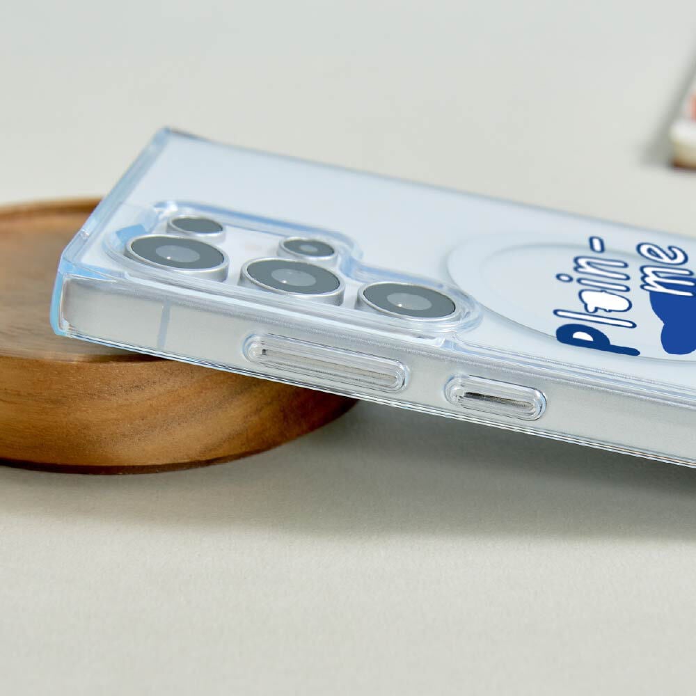 plain-me小P社長隨性搭防摔透明SAMSUNG手機殼