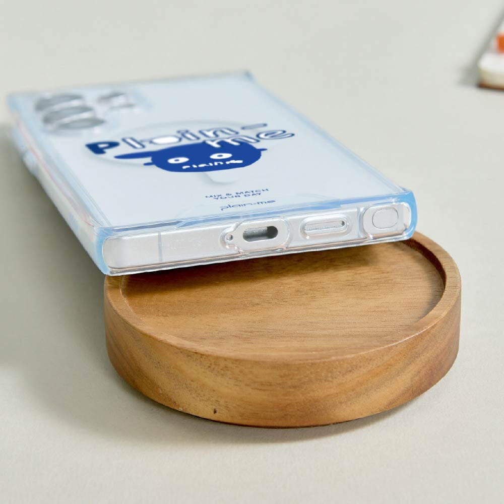 plain-me小P社長隨性搭防摔透明SAMSUNG手機殼