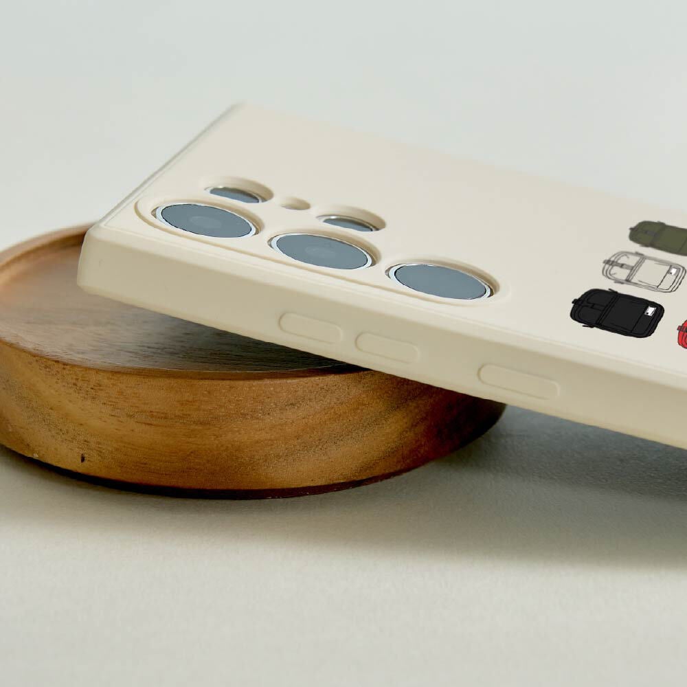 plain-me旅行小包純色矽膠SAMSUNG手機殼