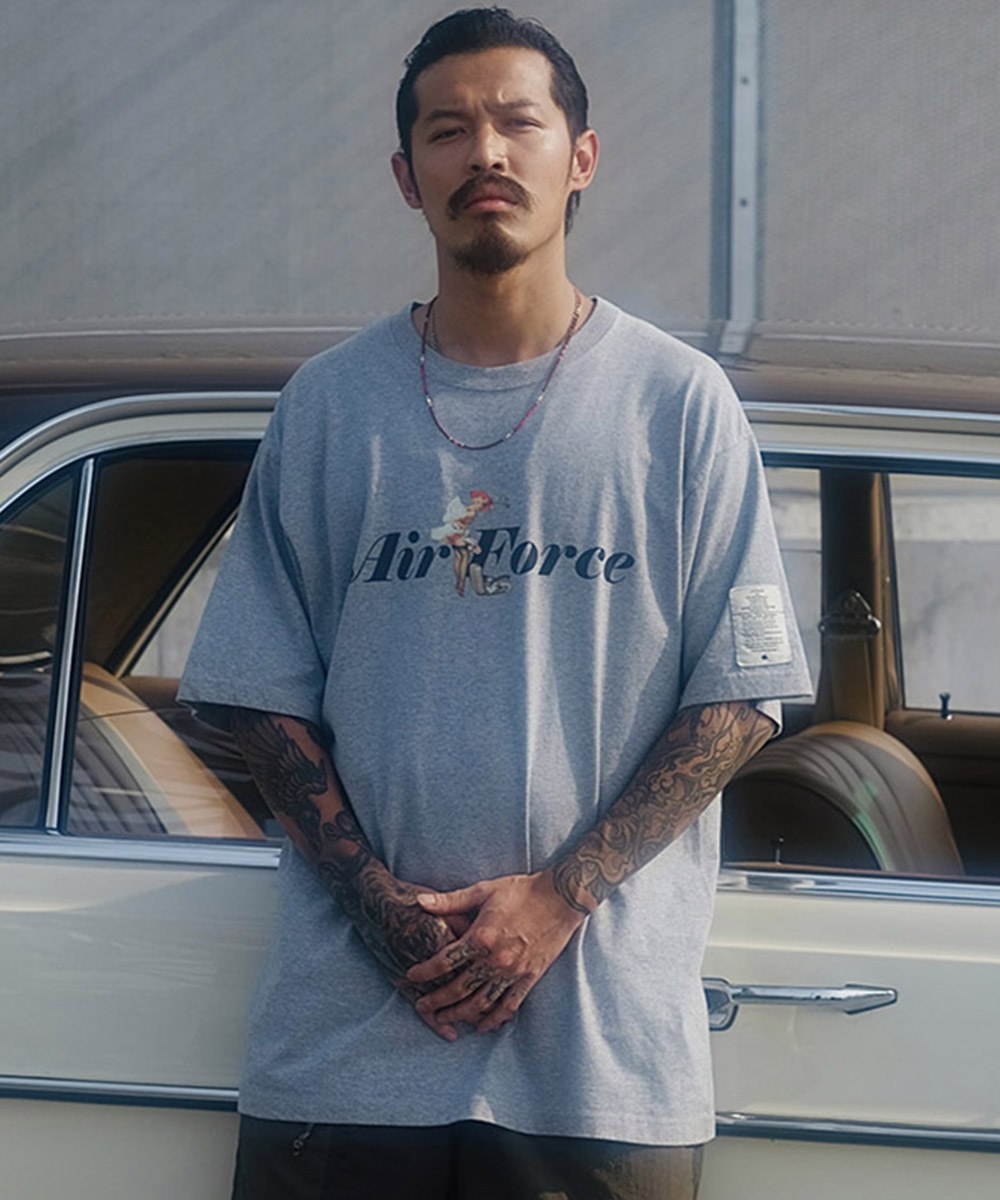 印花短TEE Pinup Model AirForce Tee