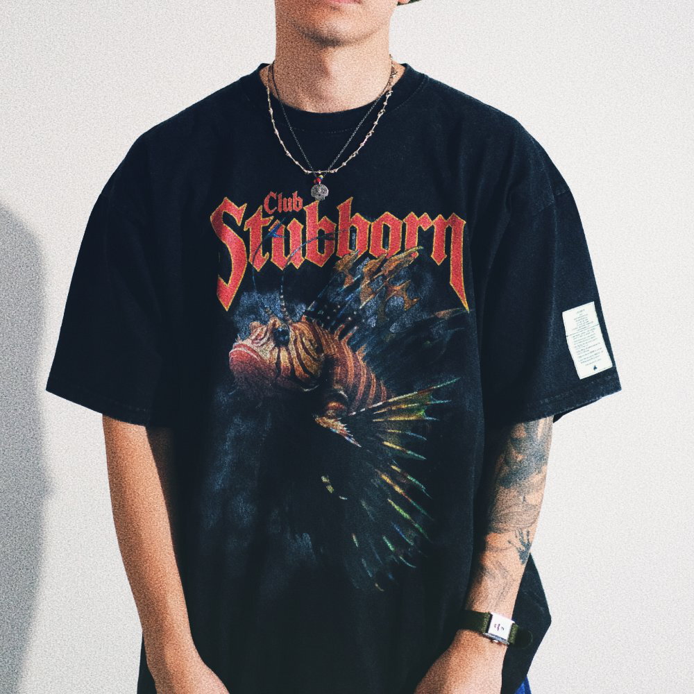 獅子魚圖Tee Metal Lion Fish Tee