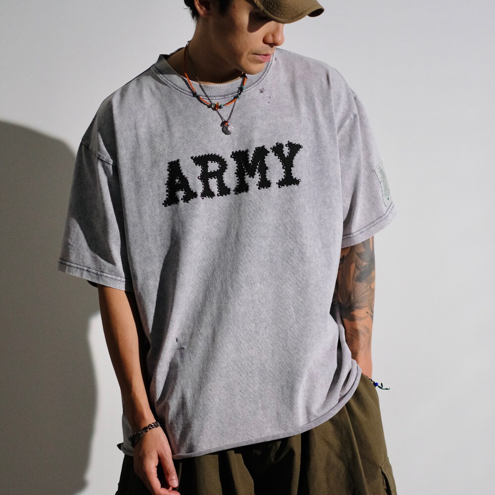 鉚釘LOGO短Tee The Studded Army Tee
