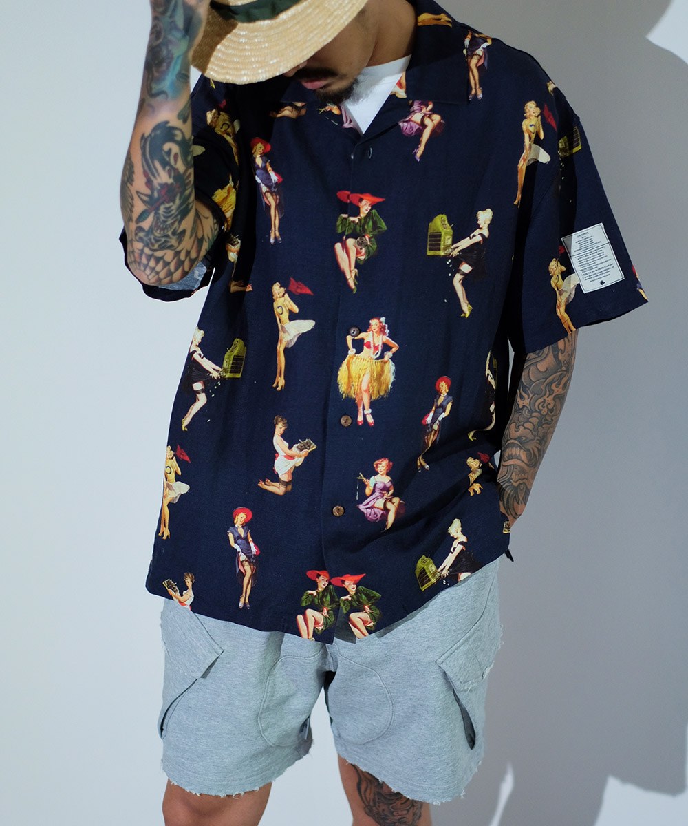 復古印花開領襯衫 Souvenir Shirt Zero