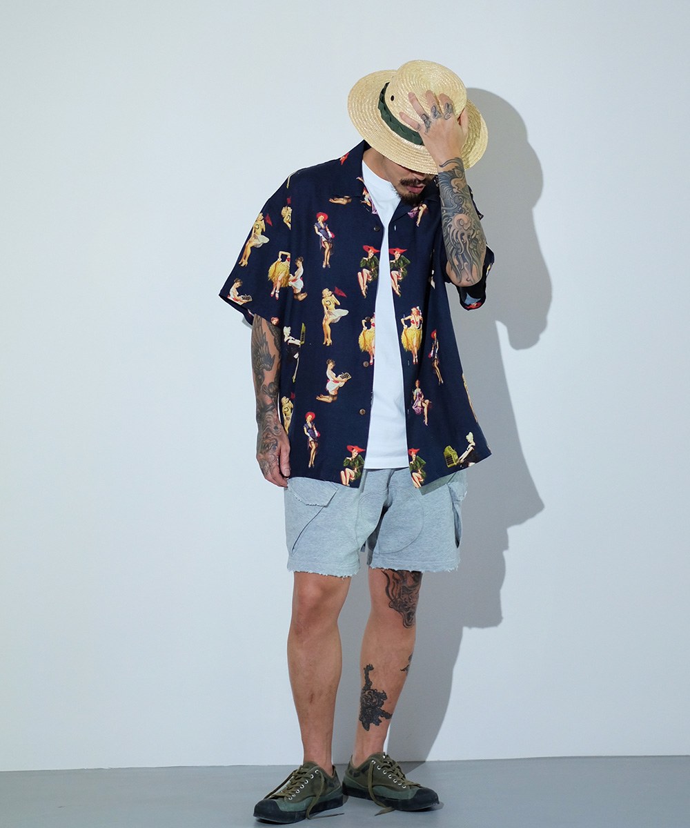 復古印花開領襯衫 Souvenir Shirt Zero