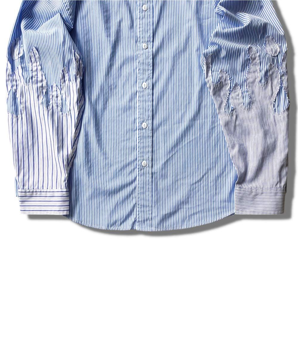 拼接條紋襯衫 The Flame Shirt