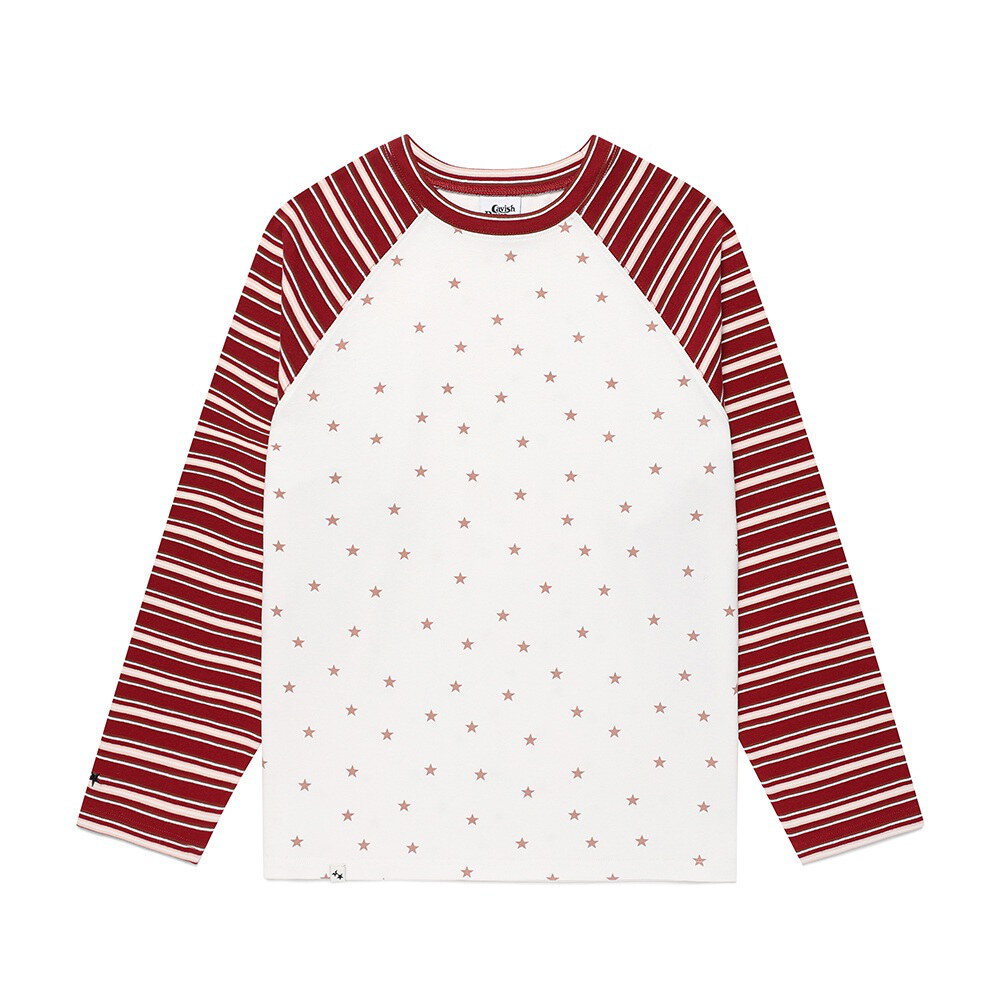 條紋星星長TEE STRIPED STAR RAGLAN LS TEE