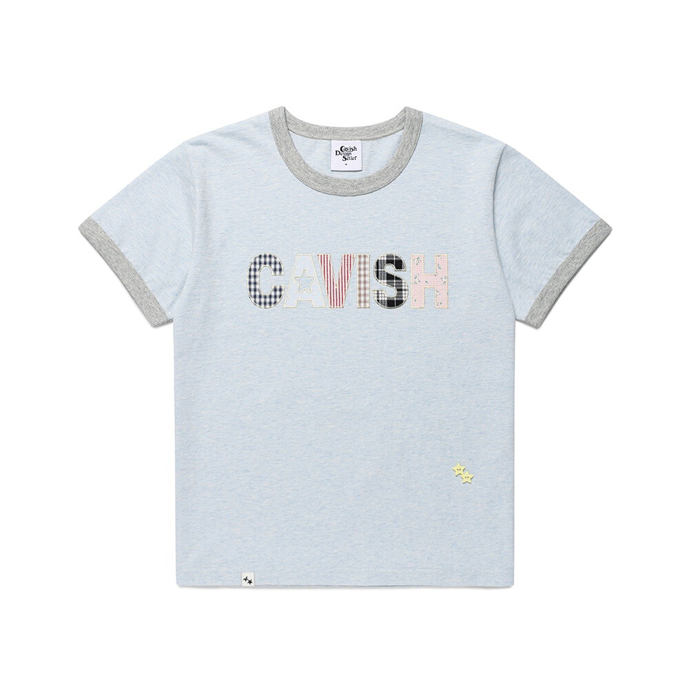 品牌滾邊短TEE CAVISH APPLIQUE RINGER SS TEE