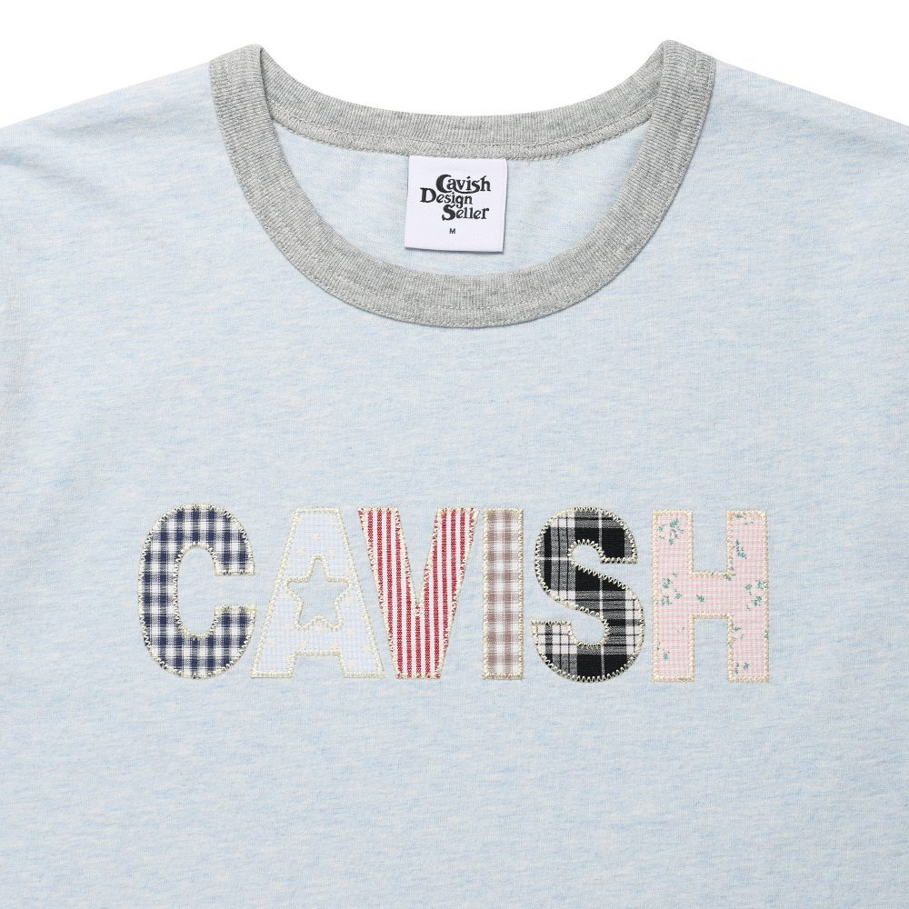 品牌滾邊短TEE CAVISH APPLIQUE RINGER SS TEE