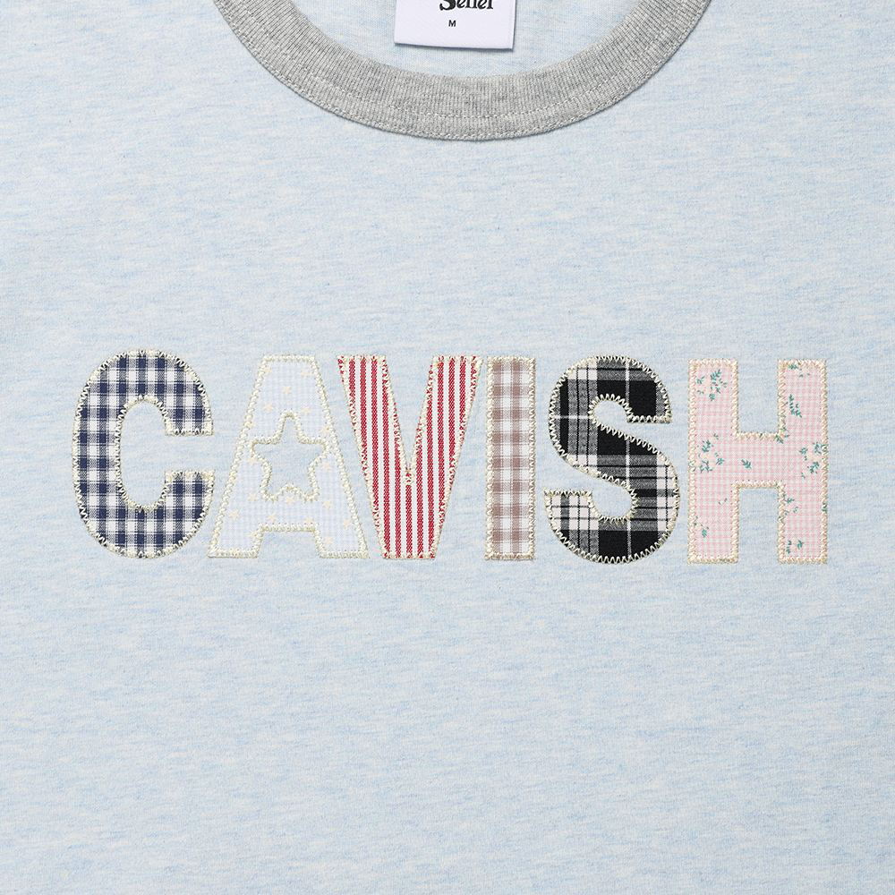 品牌滾邊短TEE CAVISH APPLIQUE RINGER SS TEE