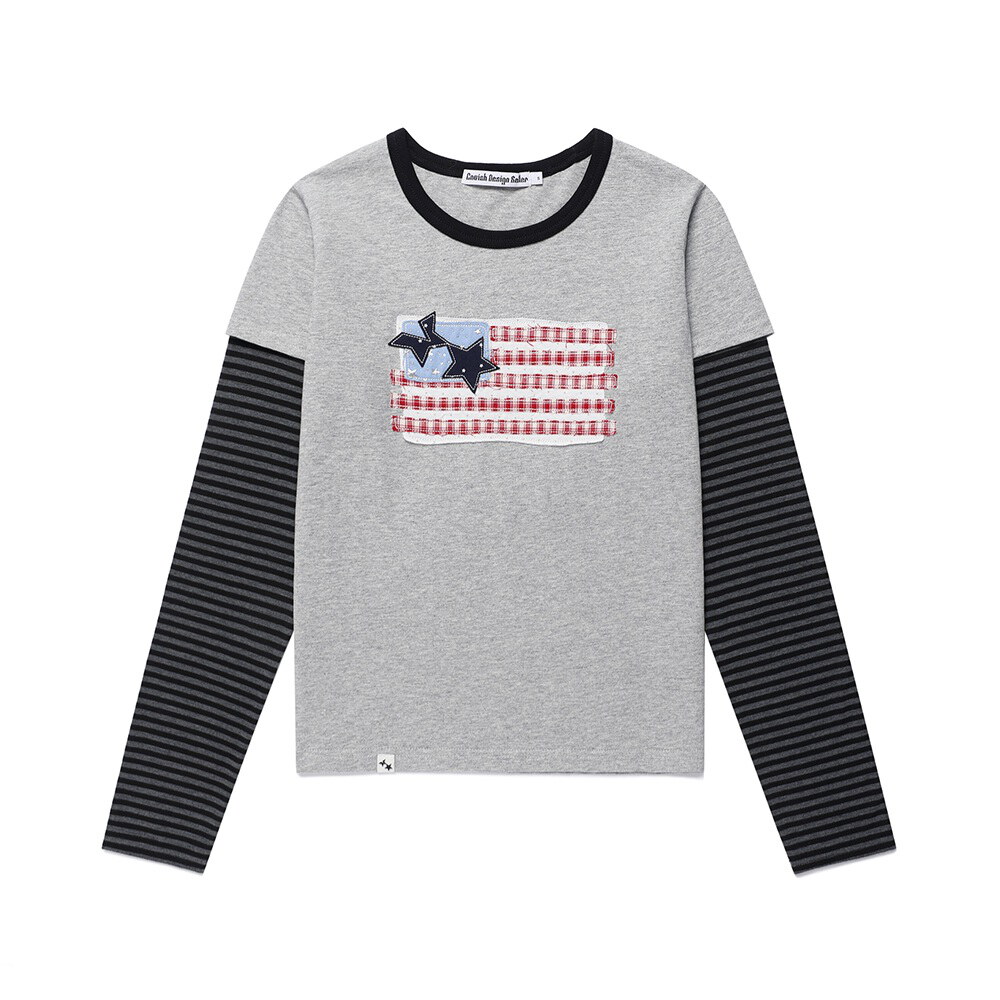 圖像層次長TEE OLD GRORY RINGER LAYERED LS TEE