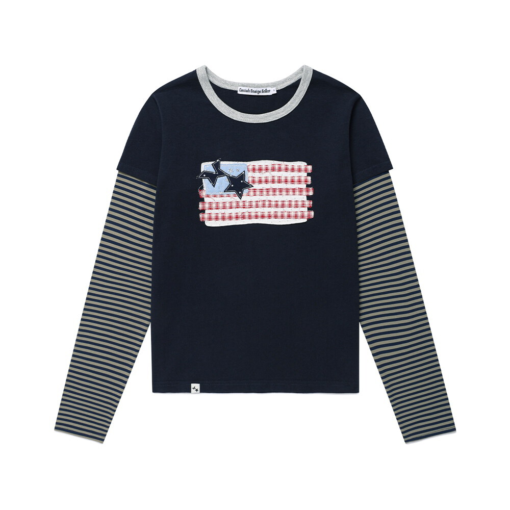 圖像層次長TEE OLD GRORY RINGER LAYERED LS TEE