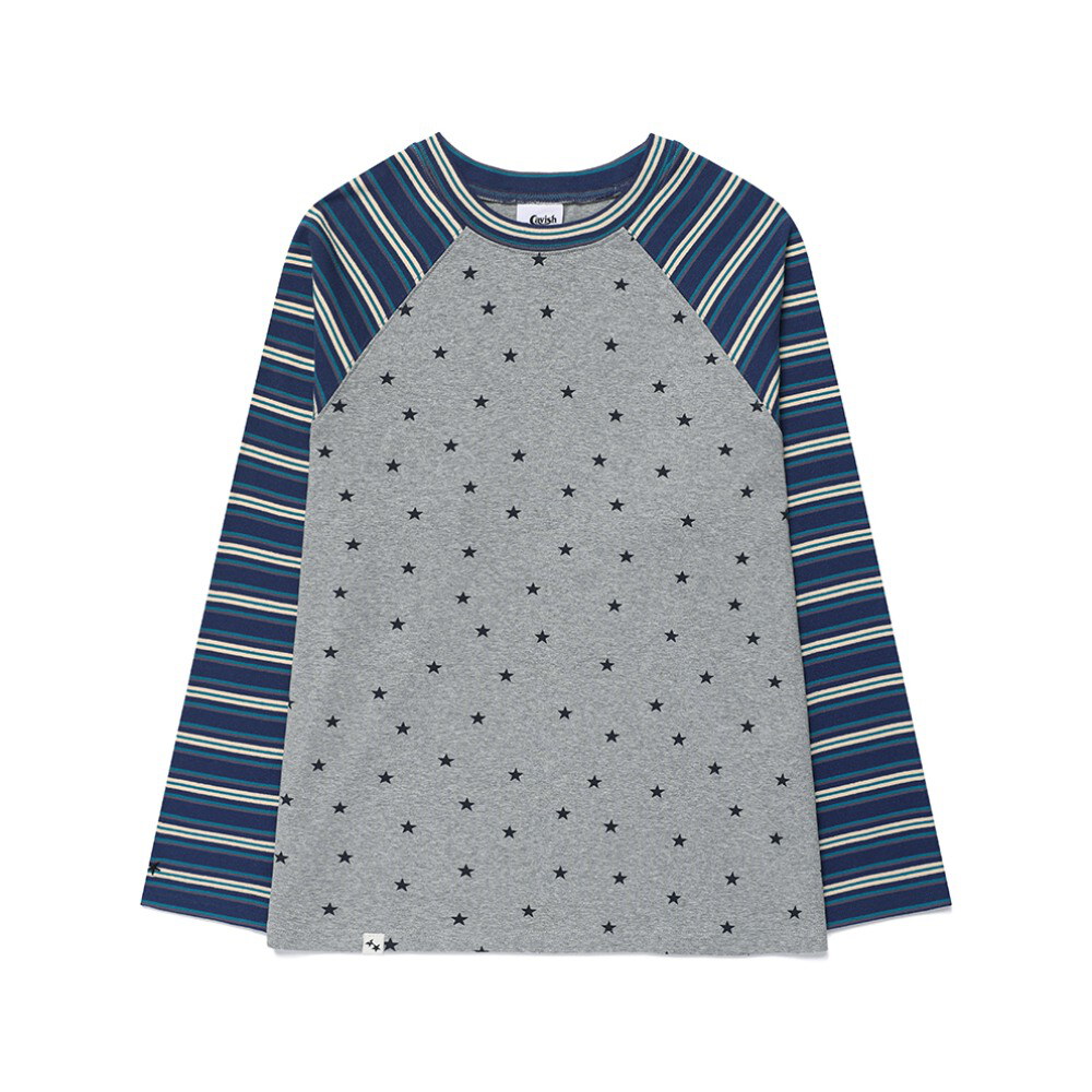 條紋星星長TEE STRIPED STAR RAGLAN LS TEE