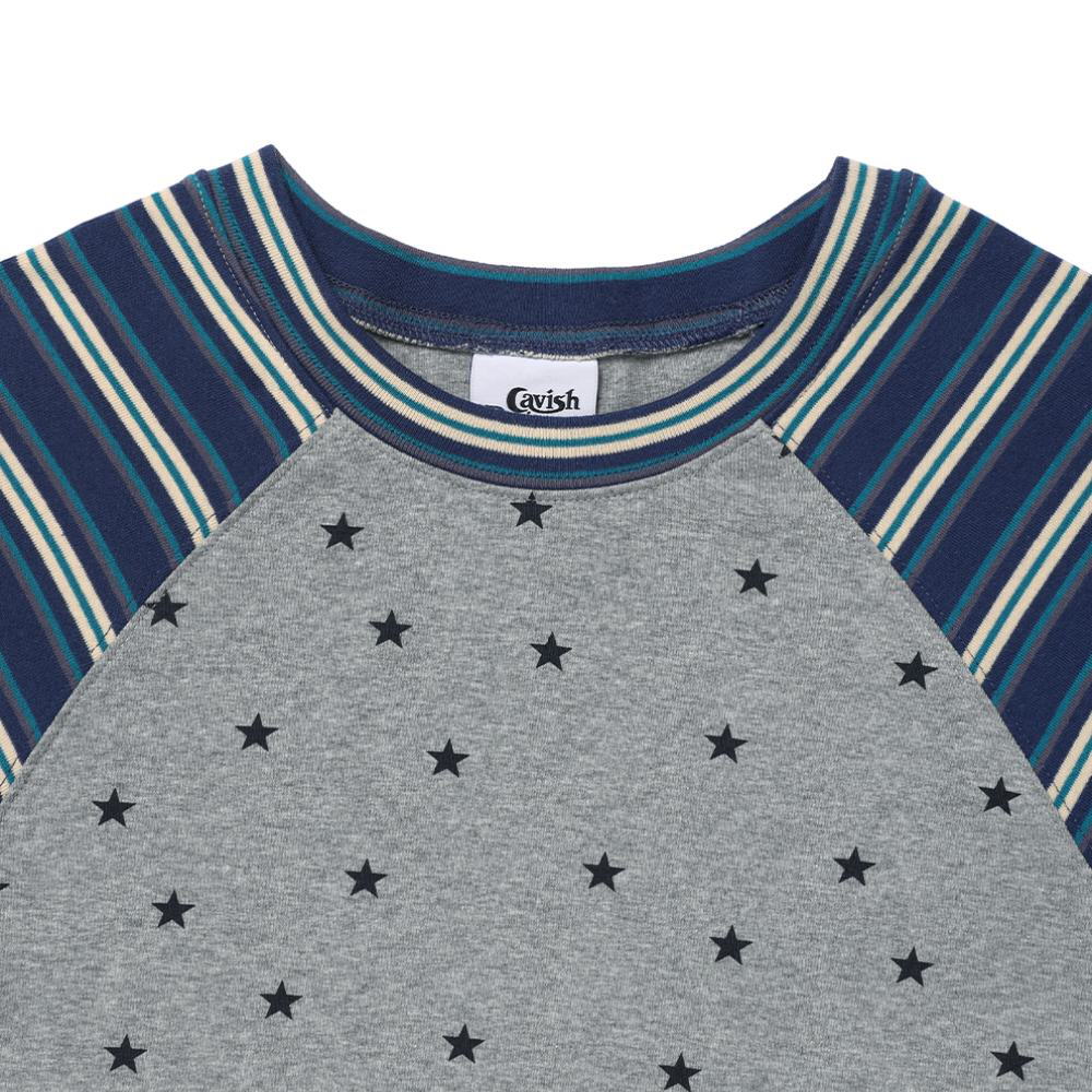 條紋星星長TEE STRIPED STAR RAGLAN LS TEE