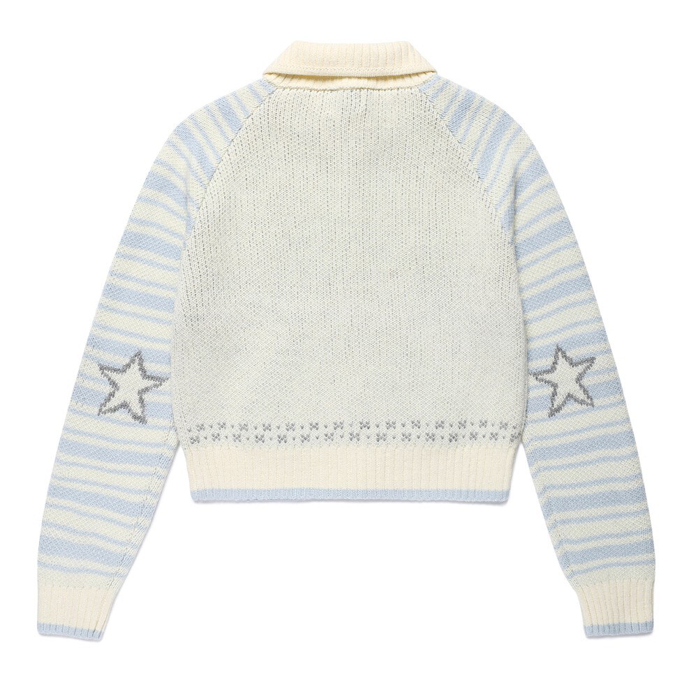 雙拉鏈針織外套 CATS BUTTON ZIP UP CARDIGAN