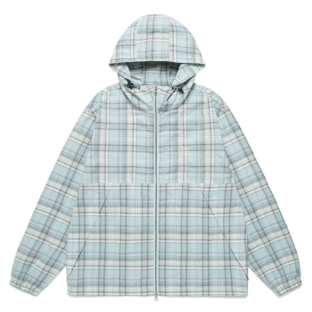 連帽風衣外套 HOODED CHECK WIND BREAKER