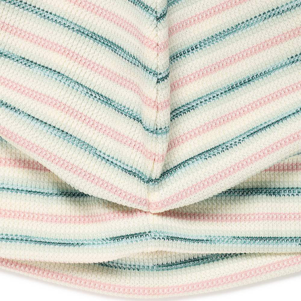 條紋鈕扣毛帽 STRIPED BUTTON BEANIE