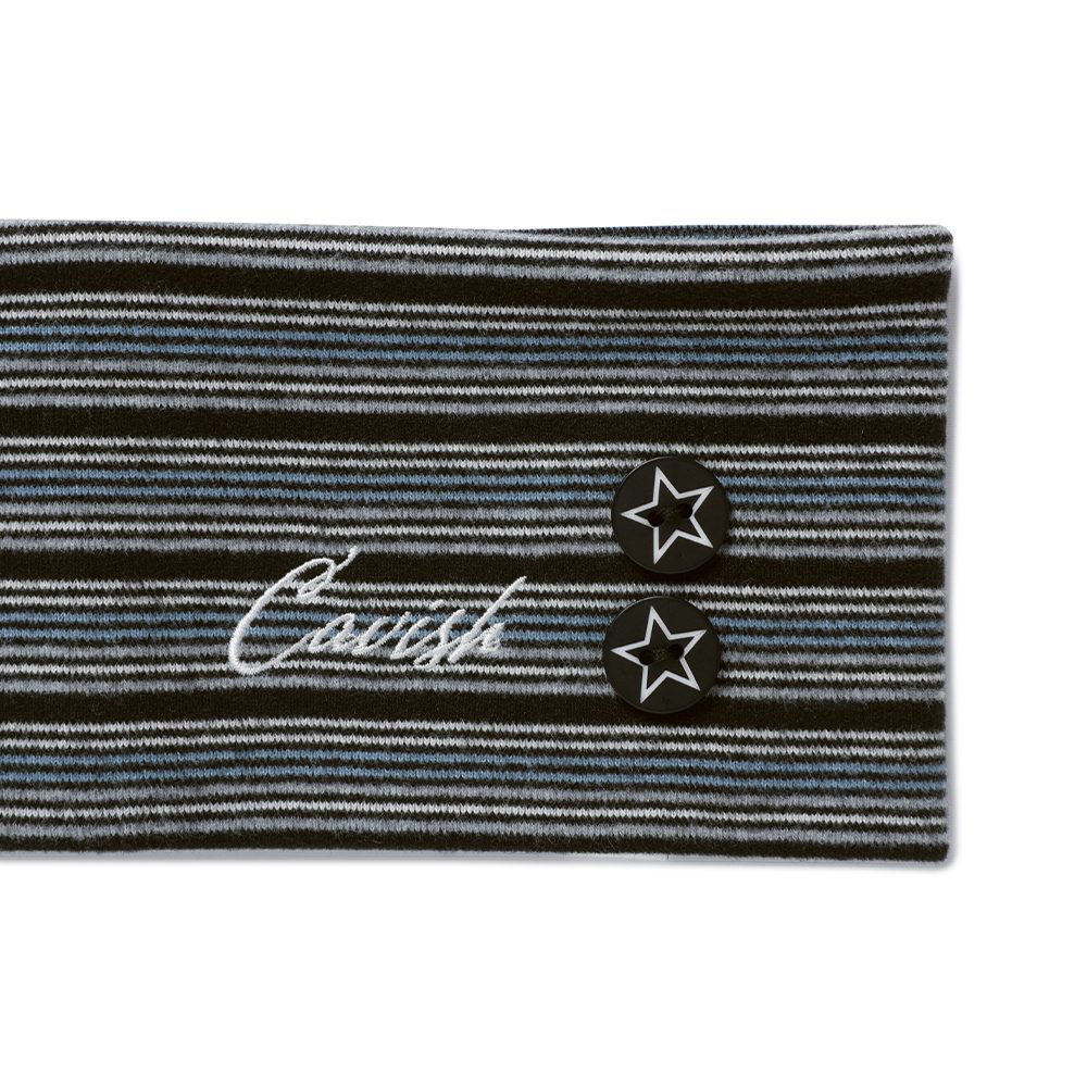 條紋髮帶 MULTI STRIPED BUTTON HAIR BAND
