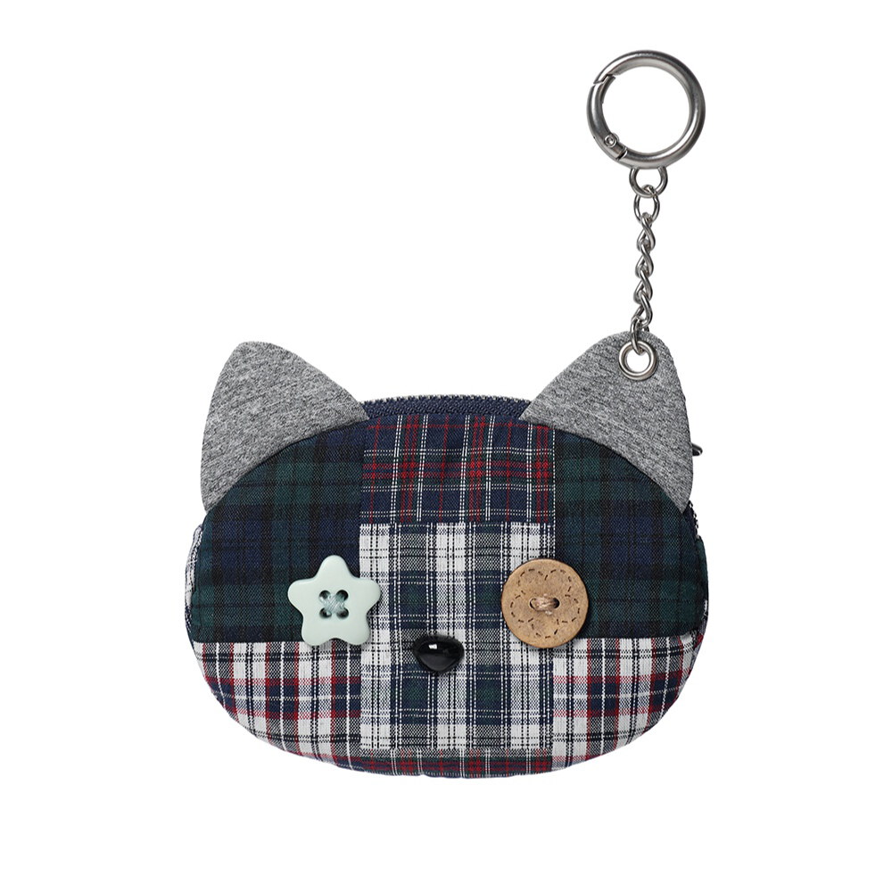 貓咪鑰匙零錢包 CAT CHECK POUCH KEYRING