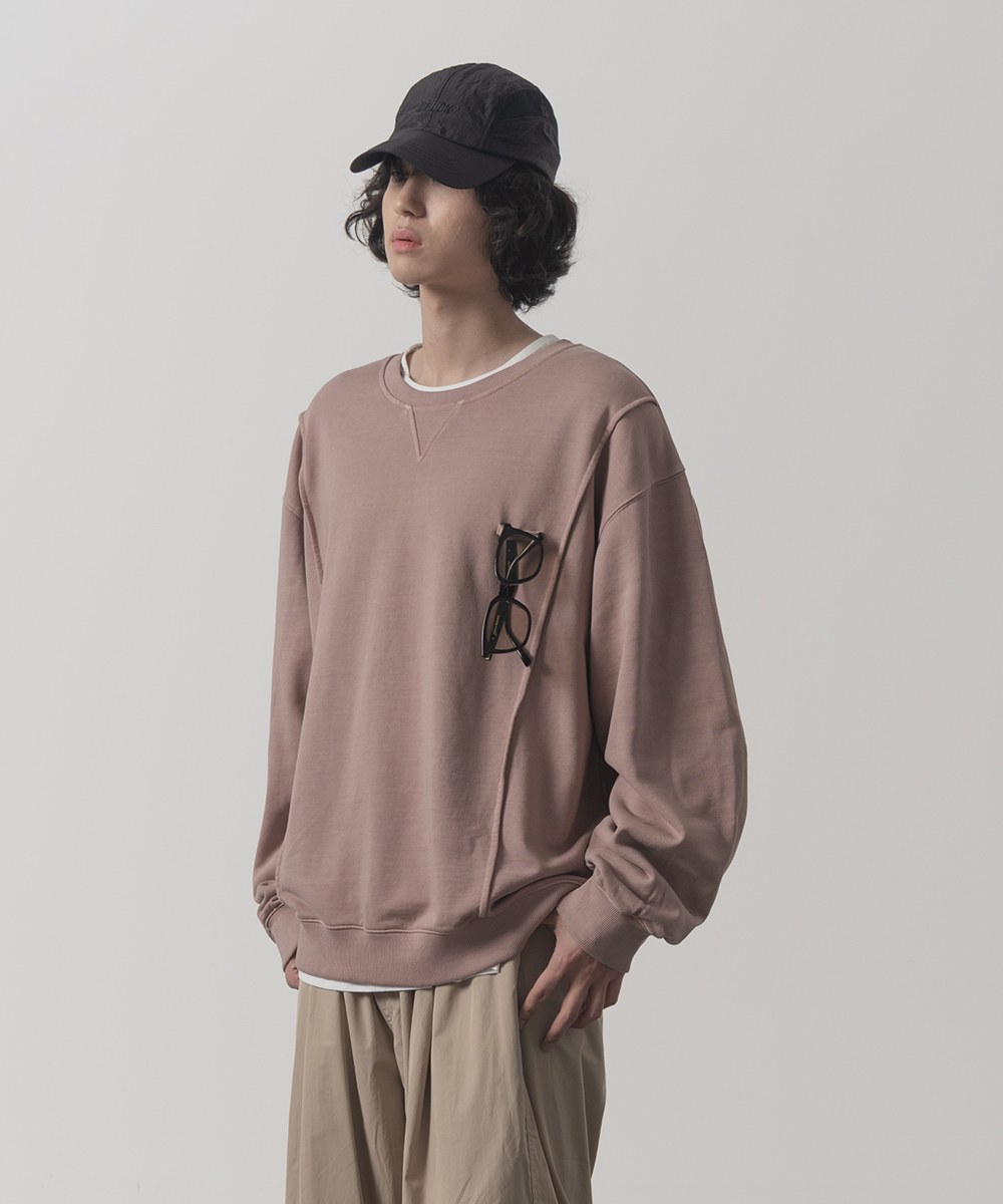 圓領大學Tee HORIZON PIGMENT DYING SWEAT T-SHIRT