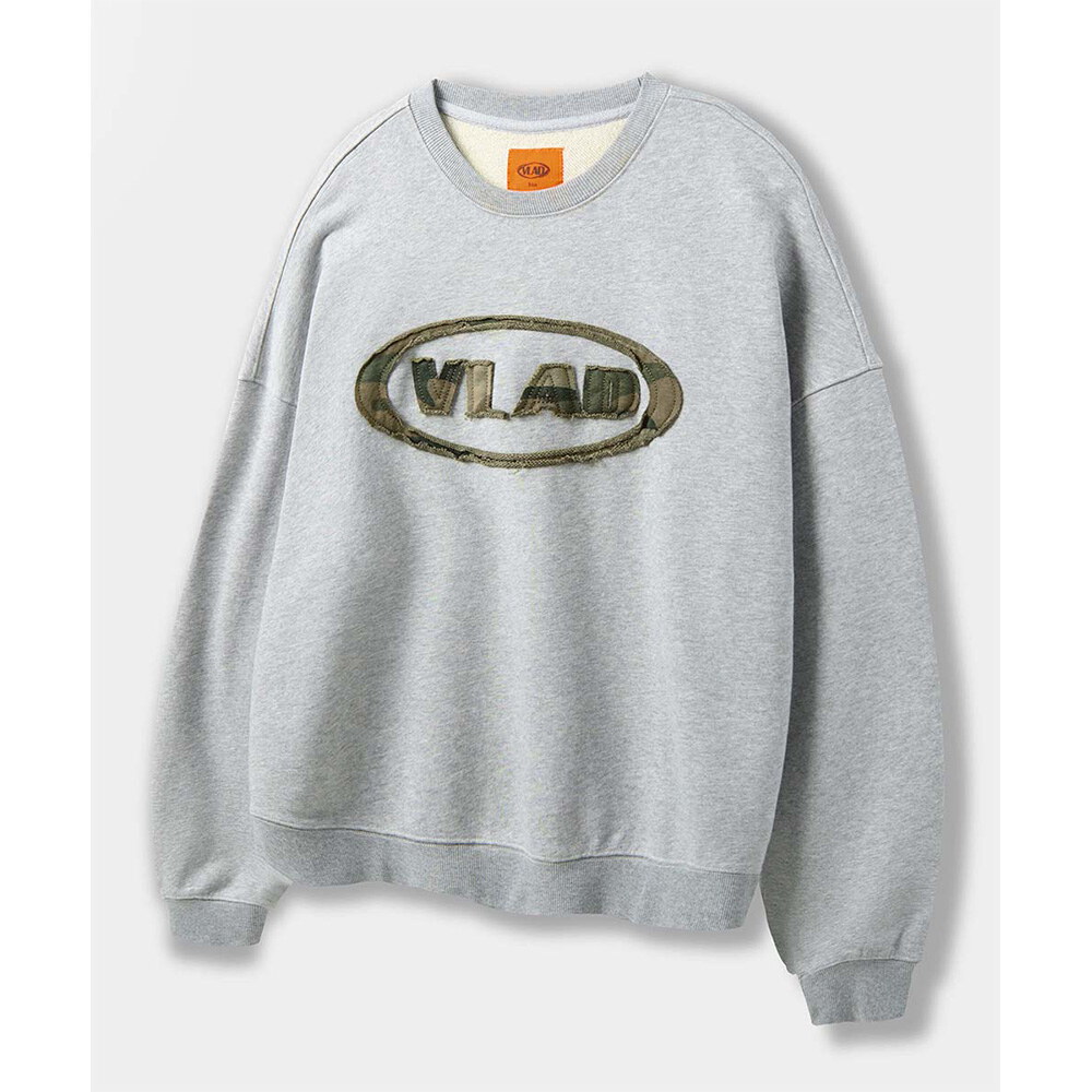 大學TEE  VLAD CUT-OFF APPLIQUE SWEAT SHIRT