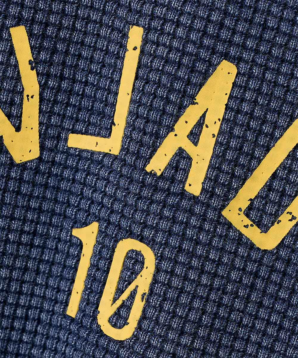 華夫格亨利領上衣 VLAD ARTWORK WAFFLE HENLEY NECK SWEATSHIRT