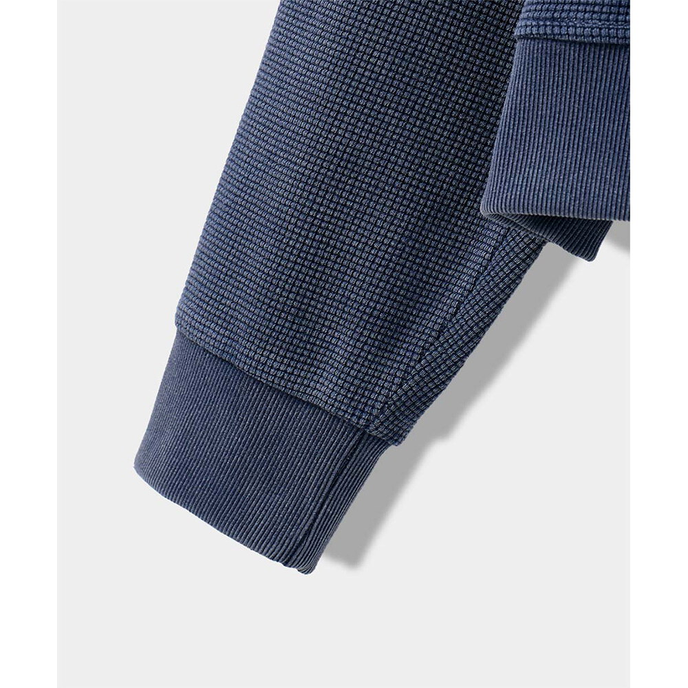 華夫格亨利領上衣 VLAD ARTWORK WAFFLE HENLEY NECK SWEATSHIRT