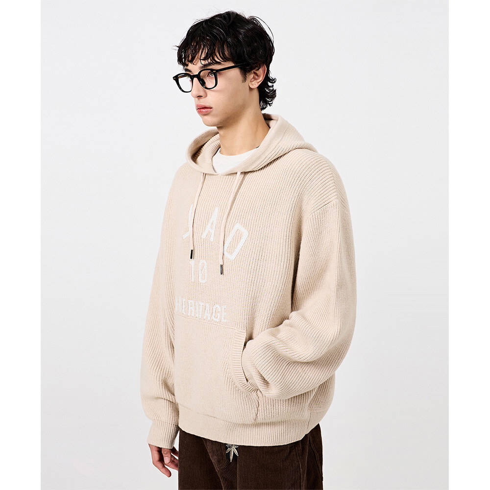連帽上衣 VLAD APPLIQUE LOGO KNIT HOODED T-SHIRT