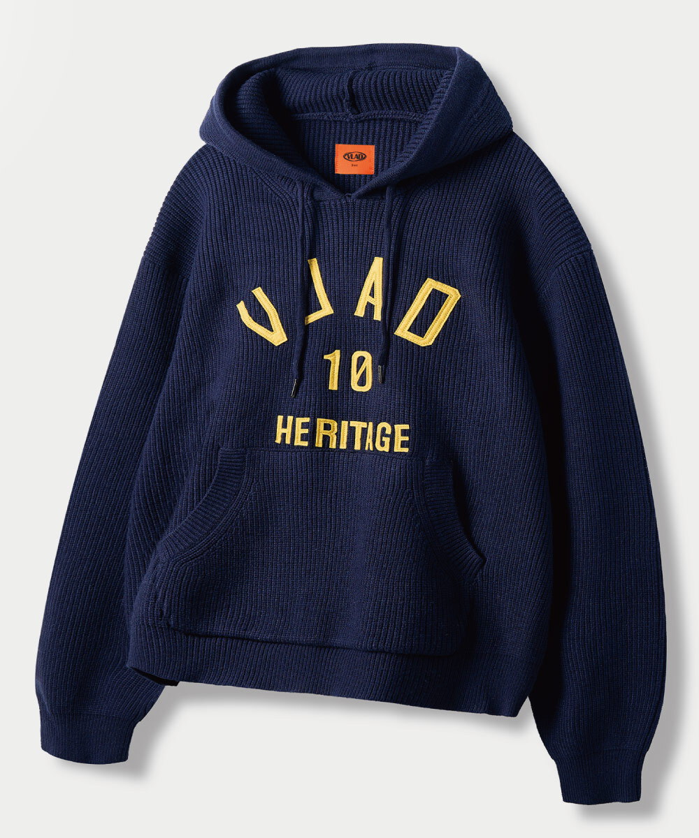 連帽上衣 VLAD APPLIQUE LOGO KNIT HOODED T-SHIRT