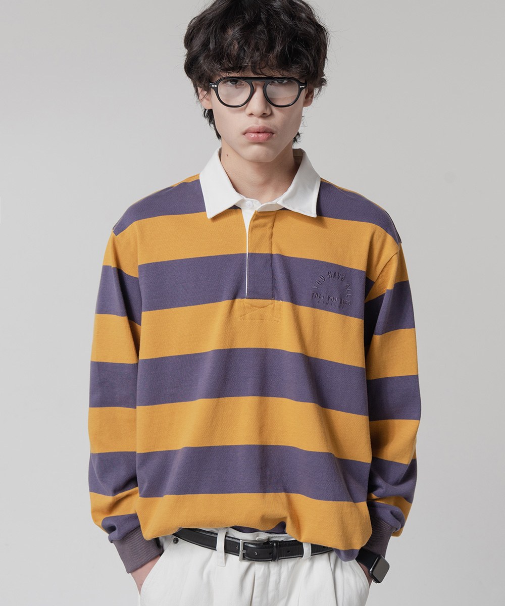 條紋橄欖球衫 STRIPE RUGBY SHIRT