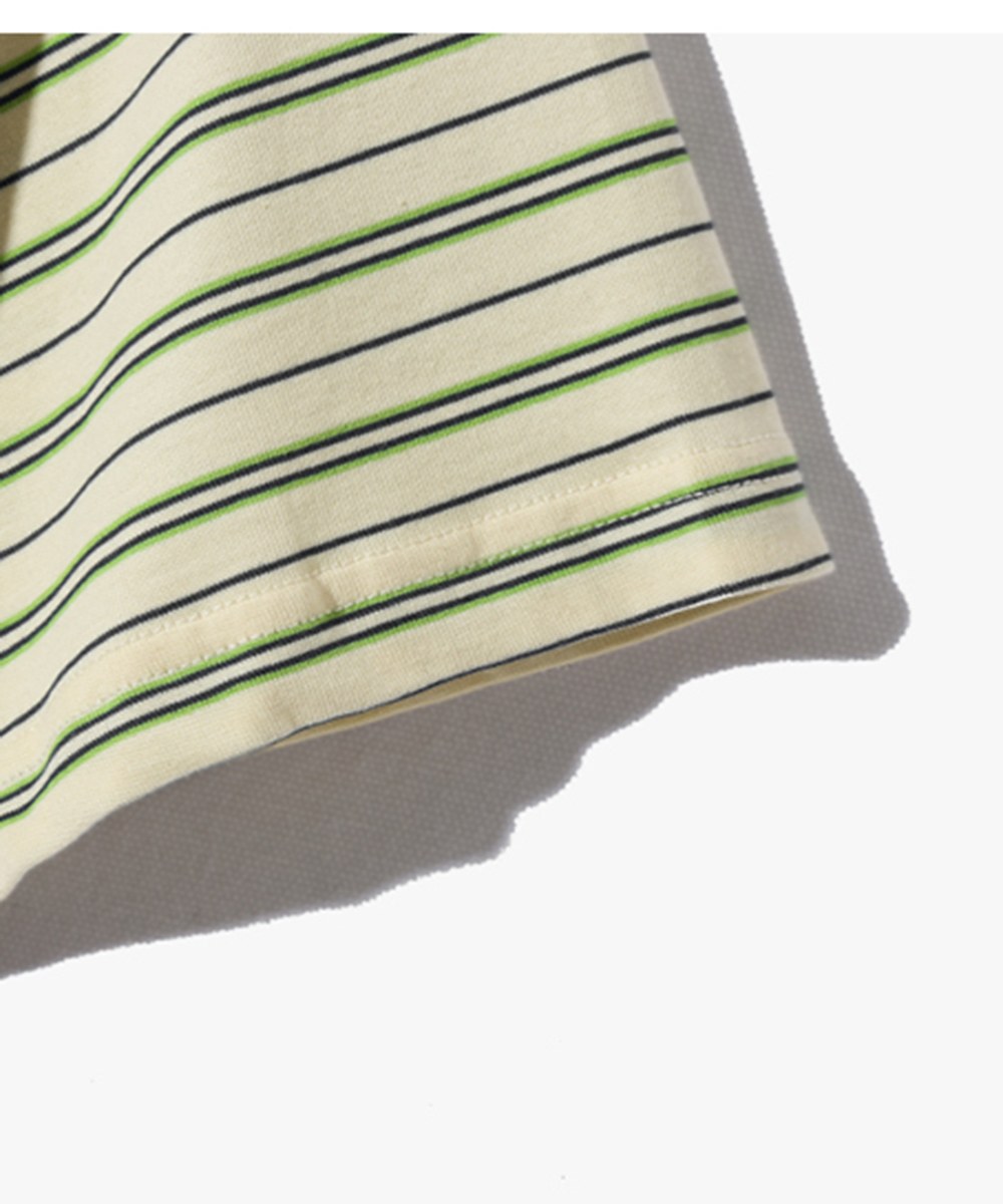 條紋短袖上衣 LAYERING MIXED STRIPE HALF T-SHIRT