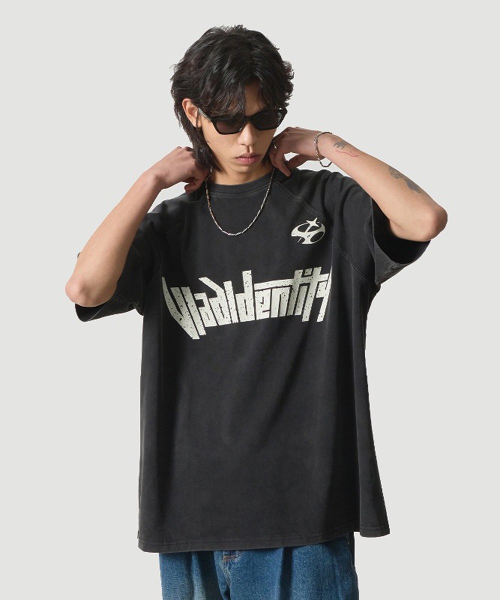 印花短袖上衣 PIGMENT RAGLAN IDENTITY HALF T-SHIRT