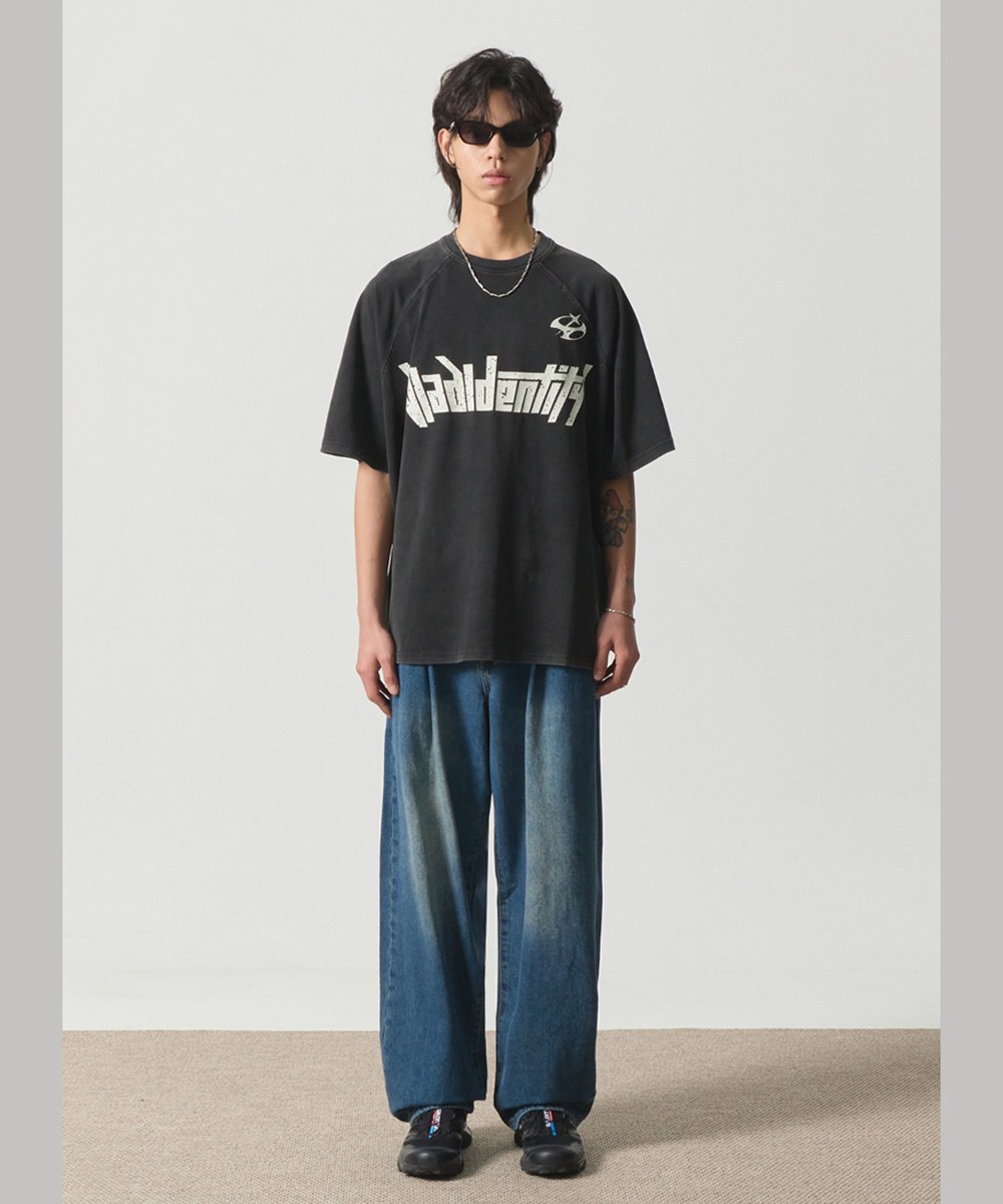 印花短袖上衣 PIGMENT RAGLAN IDENTITY HALF T-SHIRT