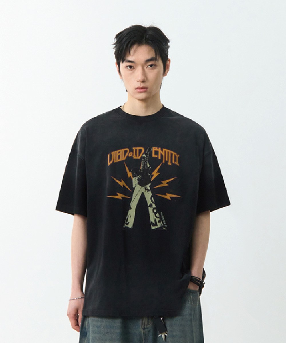印花上衣 VLAD PIGMENT ZEPPELIN HALF T-SHIRT
