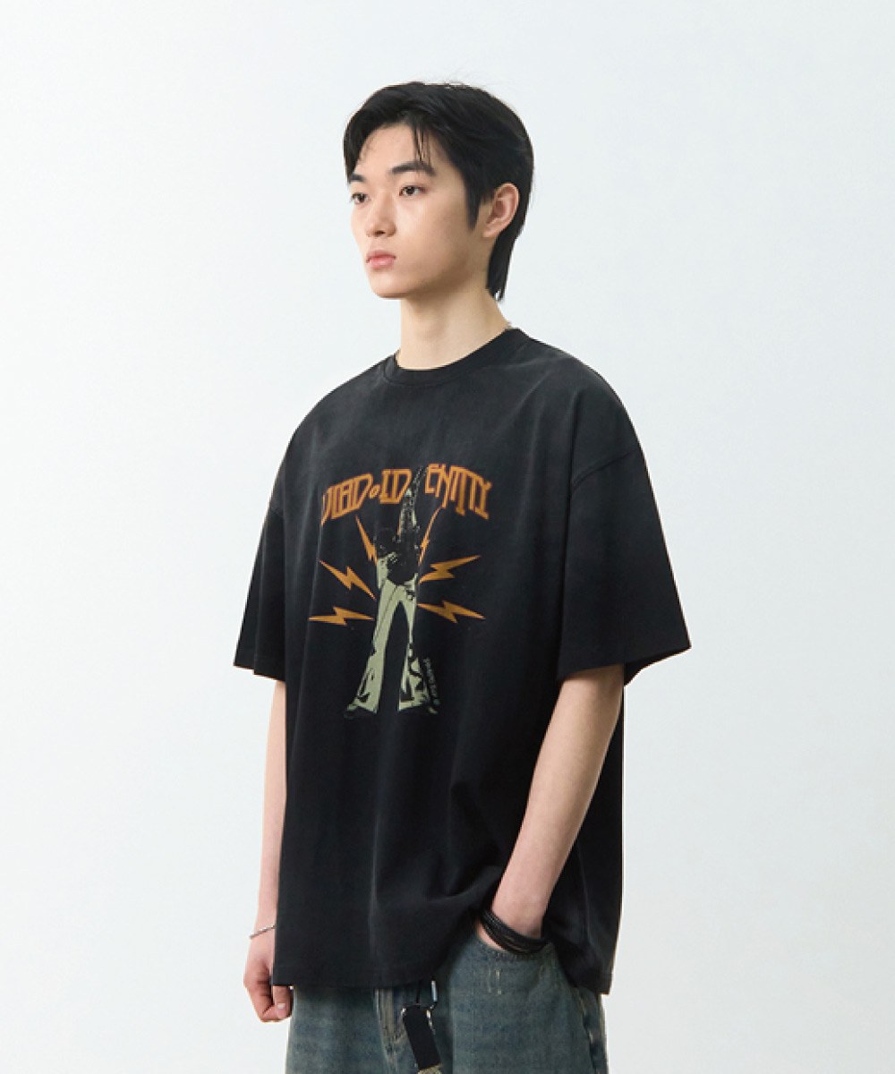 印花上衣 VLAD PIGMENT ZEPPELIN HALF T-SHIRT