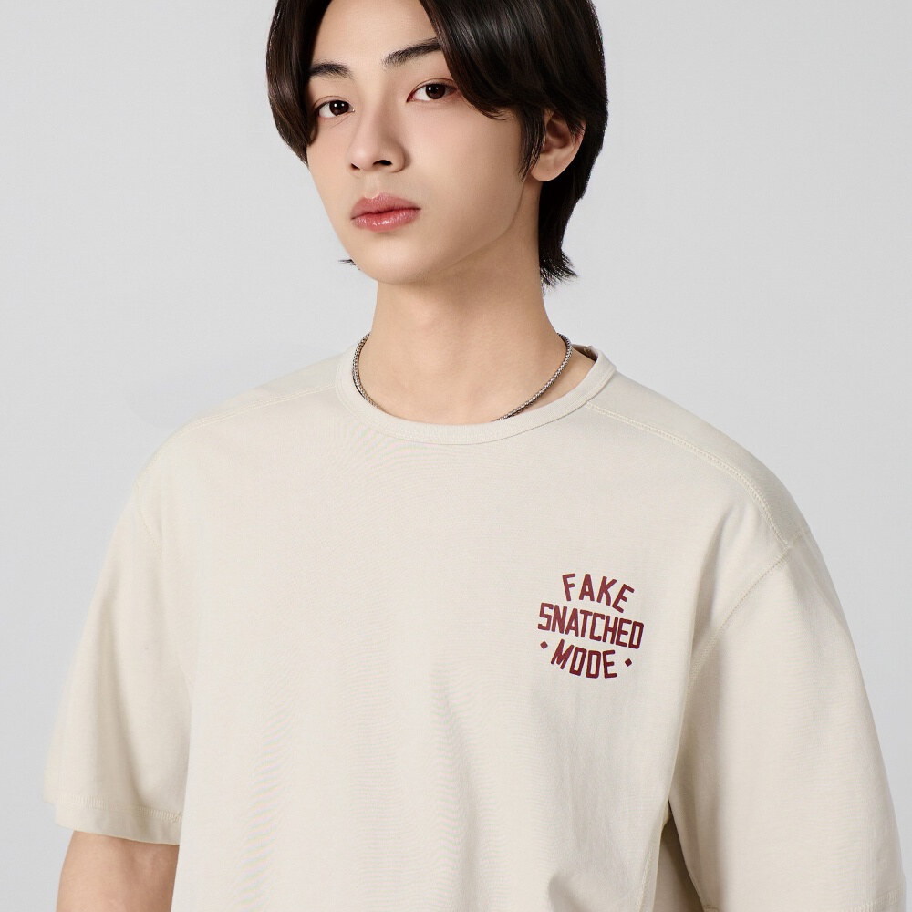 印花短TEE SNATCHED CROP SHORT SLEEVE T-SHIRT