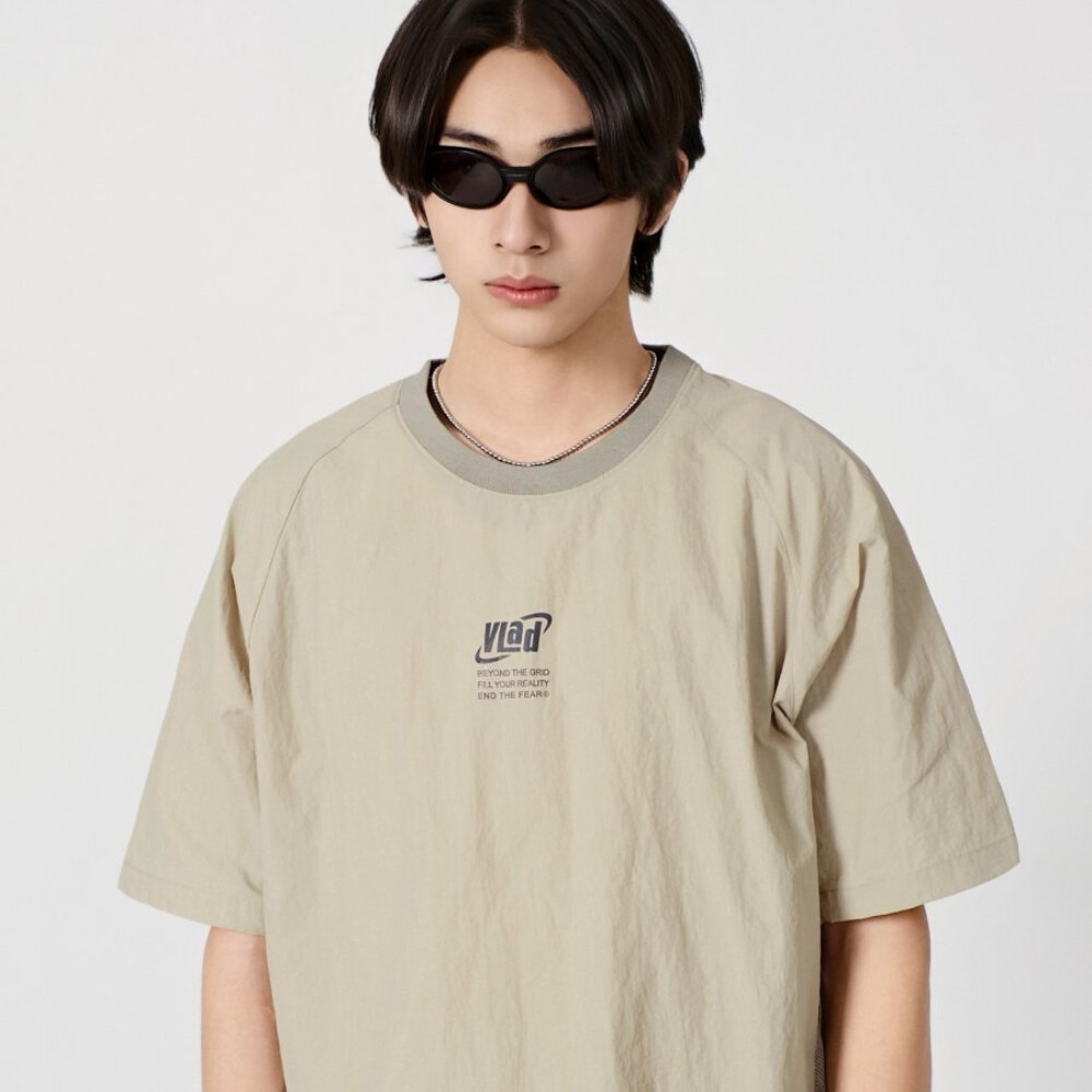 拼接尼龍短TEE VLAD NYLON CORE HALF T-SHIRT