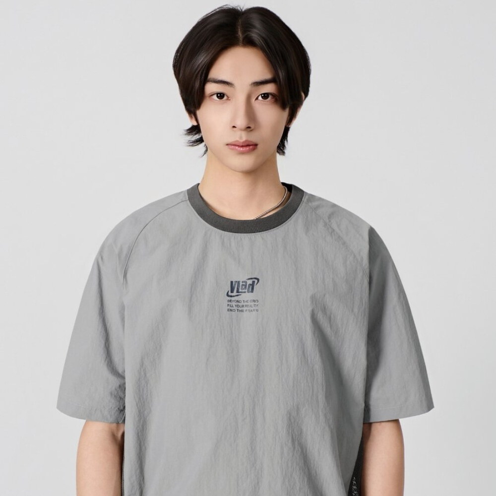 拼接尼龍短TEE VLAD NYLON CORE HALF T-SHIRT